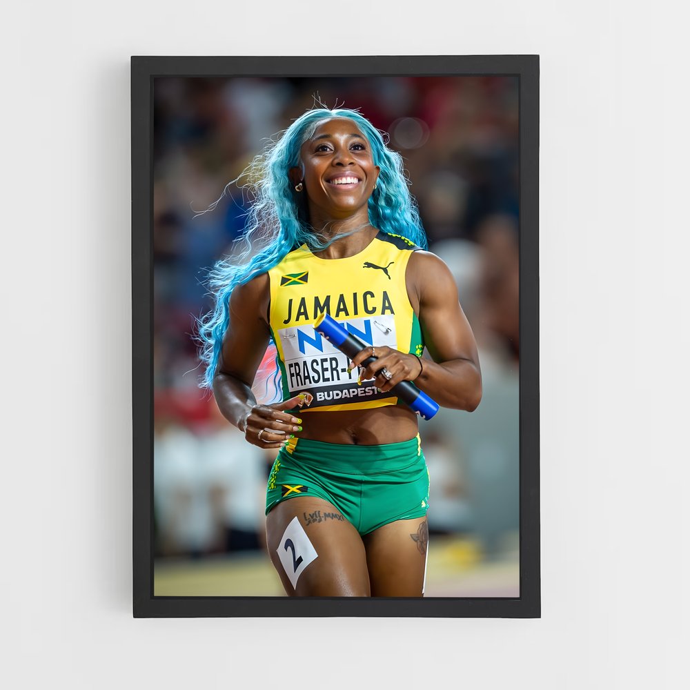 Poster Sprinting Queen – affiche Athlétisme (vue 2)